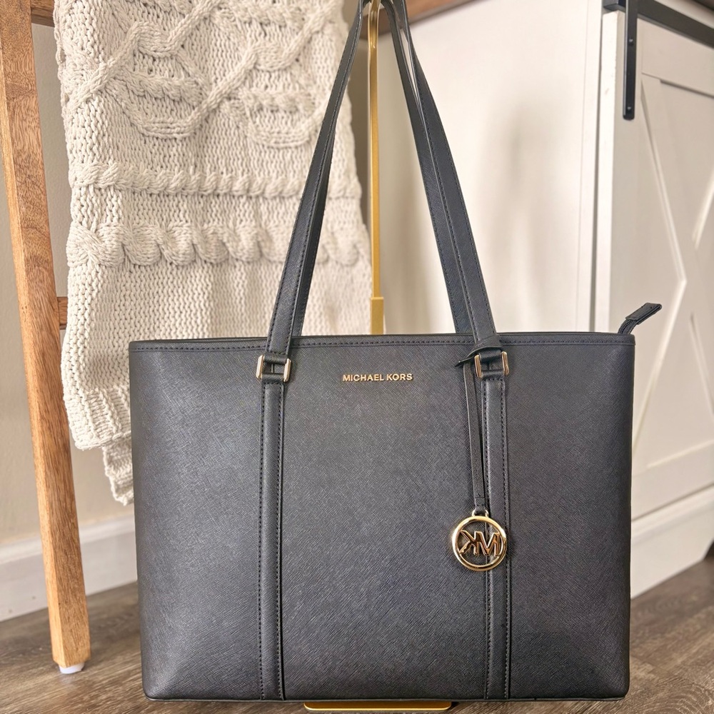 Michael Kors Black Sady Tote Bag Carryall